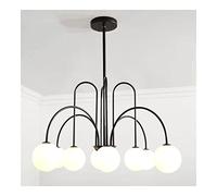 Ceiling pendant light fixtures Globe Glass Metal with Adjustable Rods Hanging for Kitchen Dining Room Living Room Bedroom Foyer Entryway (Col