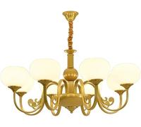 Ceiling Pendant Light Modern Chandelier Industrial Pendant Lighting Fixture Matte Glass Globe Ceiling Light Fixture, Chandelier(Gold,8 Head)