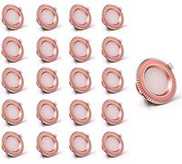 ceiling Pendant Lights 20 Pcs 9W LED Ceiling Downlight Spotlight, Spot Light 60mm Cut Hole No Fire Rated, Downlights Compatible with Bathroom Hallway Stage Office Lighting Fixture R (Color : 3000k)