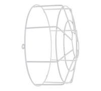 Ceiling Plate Cover Iron Dome Light Guard for Indoor Corridors | Smooth Baked Finish, Anti-tamper Shield, Fire Inspection Approved, for Emergency Fixtures and Bare Bulbs