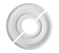 Ceiling Plate Cover, Round Ceiling Light Covers, PU Round Panel Outer Diameter 12.4in Inner 3.9in for Residential Home Renovation School Facilities Attic Access