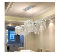 ceiling Postmodern Luxury K9 Crystal Led G9 Chrome Steel Chandelier Dining Living Room Home Hanging Lighting Fixtures