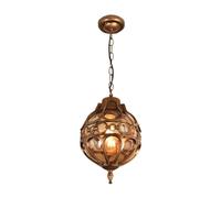 ceiling Retro Outdoor Aluminum Chandelier Globe Glass Lampshade Pendant Light Vintage Industrial Outside Waterproof Hanging Lamp for Porch Garden Patio Farmhouse