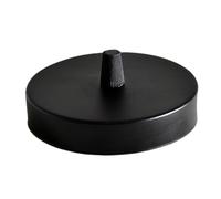 Ceiling Rose 1 Outlet 120mm Black Pendant Light Metal Durable Canopy Plate