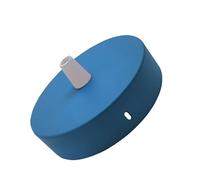 Ceiling Rose 100mm Blue Modern Metal Pendant Light Cover Plate Canopy Kit | Single outlet pendant fitting | Metal durable ceiling canopy | With mounting accessories | For chandeliers pendant lights