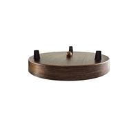 Ceiling Rose 3 Outlet 20cm Brushed Copper Metal Pendant Light Cover Plate