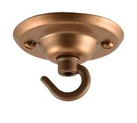 Ceiling Rose Hook Plate 75mm Diameter with Matching Screws Antique Copper Powder Coated
