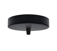 Ceiling Rose Pendant Cable Grip Clamp Plate for Light Fitting Hanging Lamp,120mm Multi Colour Full Set UK Stock (Black)