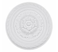 Ceiling Rose Premium 30 cm Medium - Floral Ceiling Medallion for Light Fittings & Chandeliers - Lightweight Decorative Ceiling Centrepiece - Smooth Painted Plaster Effect - Model K8