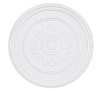 Ceiling Rose Premium 52 cm Large - Floral Ceiling Medallion for Light Fittings & Chandeliers - Lightweight PU Decorative Ceiling Centrepiece - Smooth Painted *Plaster Effect* - Model K18