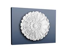 Ceiling Rose Rosette Orac Decor R27 LUXXUS Medallion Centre high Quality sharply Defined White 75 cm = 29 inch Diameter