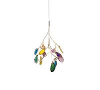 ceiling Semi Flush Mount Livingroom Dining Room Lounge Bar Café Club,During Lig,Lig Luxury Concise Chandelier-Colored Agate 5t