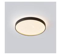 ceiling Slim Flush Mount Ceiling Light 3-Color Light-Changing Ceiling Lamp Bright Star Shade Decoration Lighting Lamps Suitable for Bedroom Dining Room Office-Black-48cm(Noir,48cm)