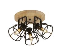 Ceiling Light Black Vision 3 & Natural Searchlight 81698-3BK