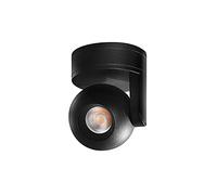 Ceiling Spotlight Led Directional Accent Spot Light, Adjustable Surface Mounted Ceiling Lamp, Modern Fixed Track Lighting Kit, 5W Ceiling Spotlights for Office Event Gallery/Black6000K