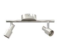 Ceiling Spotlight with Spotlights Nickel Steel Modern Lighting Home vidaXL