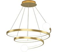 ceiling Staircase Long Chandelier Light Strip LED Spiral Dimming Embedded Ceiling Bedroom Bathroom Round Shape Pendant Lights Office Rest