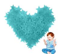 Ceiling Stars Glow In The Dark - 100 Pieces Fluorescent Stars | 12 cm Stickers Leaves No Trace Starry Sky Shining Decor For Kids Toys, Room Decoration, Children's Room, Sleeping Comb