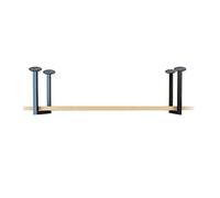 Ceiling Storage Shelf,Creative Ceiling Shelf - Solid Wood Kitchen Storage Rack with Iron Brackets | Pot & Pan Holder | Hanging Flower Stand | 1-Layer, 150x30x40cm | Ideal for Bars & Restaur