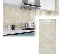 Ceiling Tiles Panels Coving Stick on Kitchen Wall Tiles, Large Bathroom Waterproof Tile Sticker/ Decorative Drop Ceiling Tiles Rectangular, Self Adhesive Backsplash Heat Resistant(Yellow,30 pack)