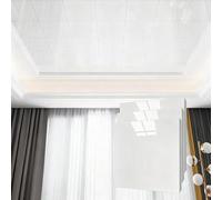 Ceiling Tiles Panels Coving White PVC Ceiling Tiles Glue up, Imitation Tiles Panels Coving Easy Installation, Renter Friendly Ceiling Sticker Wall Backsplash Panels(60pcs)