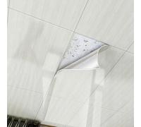 Ceiling Tiles Self Adhesive Polystyrene, 400x800 Mm Suspended Ceiling Tiles Panels Coving, Lightweight Wall Moulding Panel to Cover Fissures/Lose Skin Drywall(F,10 pcs Cover 3.2 m²)
