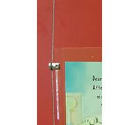 Ceiling to Floor Cable Fixing Wire Rope Easy Access Pocket Panel clamp Support Cable Display System (Panel Support clamp Grip Single 4MM)