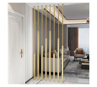 Ceiling to Floor Partition Post, Room Divider Metal Slats, Privacy Screen Wall Poles for Room Separation, No Drill Installation