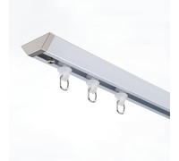 Ceiling Track For Curtains 2-20ft (70-600cm) Heavy Duty Ceiling Curtain Track Curtain Rod With Rollers Easy To Install(White,2.6m/8.5ft)