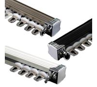 Ceiling Track for Curtains，Aluminium Alloy Room Divider Curtain Track，Single Track Curtain Rods with Silent Pulleys 1M - 6M for Office Home Bathroom Hospital Curtain Track System(280cm/9.2ft)