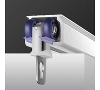 Ceiling Track Kit with Silent Wheels 5ft32ft Heavy Duty Sliding Curtain Rod System for Shared Bedrooms & OfficesVersatile Mounting Options Smooth Operation