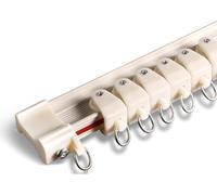 Ceiling Track Room Divider Set with Quiet Rollers Ideal for Living Room Bedroom & Bathroom 4M White Curtain Rods Easy Ceiling Installation