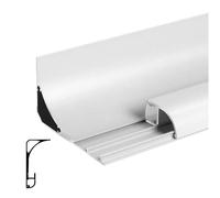 Ceiling Trim Molding,LED Track Ceiling Crown Molding Light, 88.6ft Aluminum Linear Light Channel for Wall & Skirting Decoration, Baseboard Trim Diffuser, Modern Home Lighting Solution