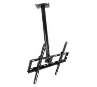 Ceiling TV Bracket, Ceiling TV Mount, Adjustable Tilt TV Ceiling Mount For 32-55 Inch Flat Screens, Load Up To 50 Kg(Black,0.5-1m)