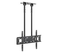 Ceiling TV Bracket, Ceiling TV Mount, Double Pole Adjustable Height TV Stand For 40-85 Inch TVs, Ceiling Mounting
