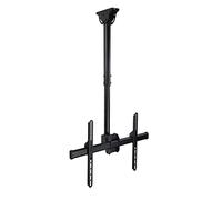 Ceiling TV/Monitor Bracket, Adjustable Height, Full Motion 360 Degree Rotation Tilting Swiveling, For Flat Panel LCD LED OLED Plasma