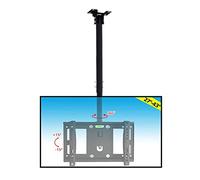 Ceiling TV Mount, Adjustable Ceiling TV Mount Bracket, Fits 12-24inch TVs, Fit Flat and Vaulted Ceiling, Two Types of Installation(3m)
