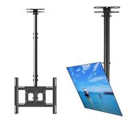 Ceiling Tv Mount - Adjustable Ceiling Tv Mount Bracket, Tilting And Swiveling Tv Mount Ceiling, For 32-70 Inch Flat And Curved Tvs Up To 50Kg, Up To Vesa 600X400Mm,1.5,2m