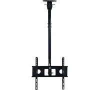 Ceiling TV Mount Adjustable Swivel Black Bracket for 3260 Inch Flat Screen LCD TVs Supports Up to 110 lbs SpaceSaving Design for Home Theater.