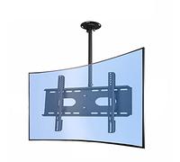 Ceiling TV Mount, Adjustable Swivel & Tilt Bracket for 32-70 Inch Flat & Curved LCD TVs, Heavy-Duty Support, Optimal Viewing Angle, Easy Installation