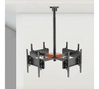 Ceiling TV Mount Bracket Adjustable 32-50 Inch 360-Degree Swivel Height-Adjustable Perfect for Flat Screen Installation and Easy to Install