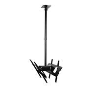 Ceiling TV Mount Bracket, Adjustable Angle Double-Sided TV Mount for 32-65 Inch Flat Panel LCD, Telescopic Tilt and Swivel Design