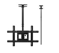 Ceiling TV Mount Bracket - Adjustable Dual Sn Monitor Hanr Retractable Swivel Design Fits 55-75 inch TVs 2.5- Height Adjustable Universal Stand,3m