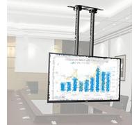 Ceiling TV Mount Bracket - Adjustable Mount for 55-100 Inch LED Flat Panel Displays, 3°/-20° Angle Adjustment, Max VESA 900x400mm, Double Pole Design