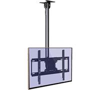 Ceiling TV Mount Bracket for 32"-65" TVs Tilt & Swivel Space-Saving Design Supports Up to 132lbs - Perfect for Home Theater Solutions & Optimal Viewing Experience