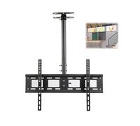 Ceiling TV Mount Bracket for 32 to 85 Inch TV, Adjustable Hanging Bracket 360 Degree Rotatable, Holds Up to 55Kg, Support Ceiling and Wall Mounting