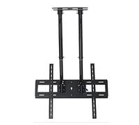 Ceiling TV Mount Bracket for 60 100 inch TVs Double Pole Single Screen TV Wall Mount with Tilt and Swivel Holds up to 176 lbs Adjustable Length 1 1.5m.