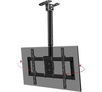 Ceiling TV Mount Bracket for LED TVs, Full Motion with 360° Rotation and Tilting, Multifunctional Low Profile Stand