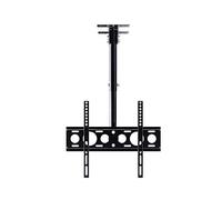 Ceiling TV Mount Bracket, Tilt Swivel TV Mount, Fits 26-60 Inch Flat Panel Televisions, Adjustable Height, Max VESA 400x400mm, Black TV Bracket（0.5-3m）