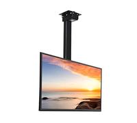 Ceiling TV Mount Bracket, TV Stand, Height Adjustable Motorized Ceiling TV Mount, Remote Control And Dual Control Switch, Adjust The Distance Between The Left A,Black-70cm